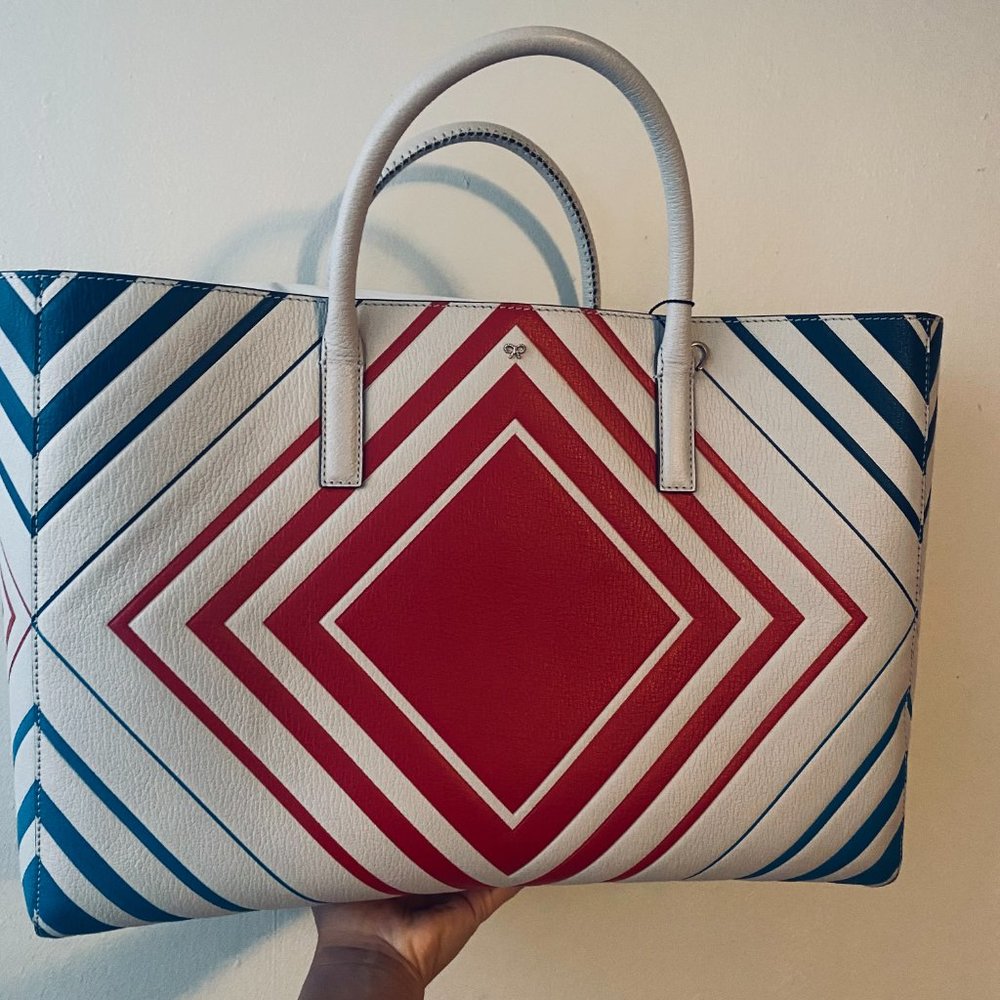 ANYA HINDMARCH Ebury Diamonds Featherweight Tote - Picture 12 of 16